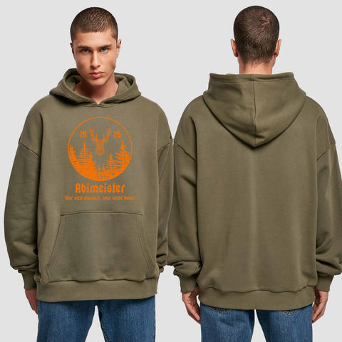 1004 "Abimeister" Abi Premium Oversize Hoodie einseitig bedruckt
