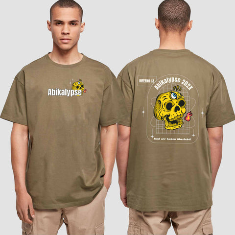 1056 "Abikalypse" Abi Oversize T-Shirt beidseitig bedruckt
