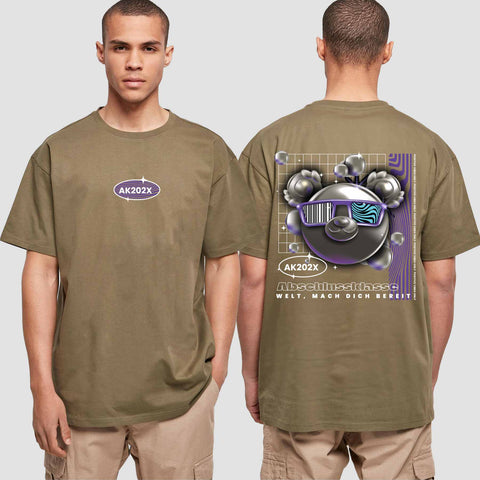 1055 "Welt, mach dich bereit" Abschluss  Oversize T-Shirt beidseitig bedruckt