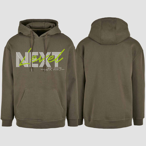 1045 "Next Level" Abschluss Oversize Hoodie einseitig bedruckt