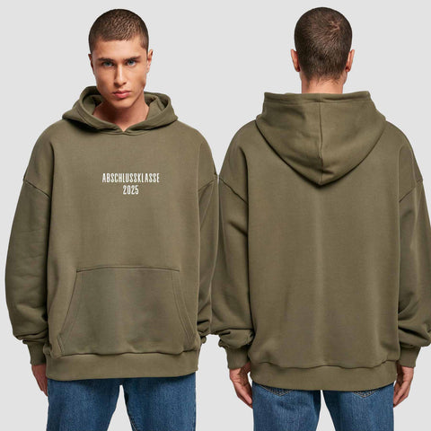 1024 "Abschlussklasse" Abschluss Premium Oversize Hoodie einseitig bedruckt