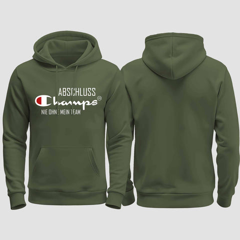 1028 "Abschluss Champs" Abschluss regular College Hoodie einseitig bedruckt