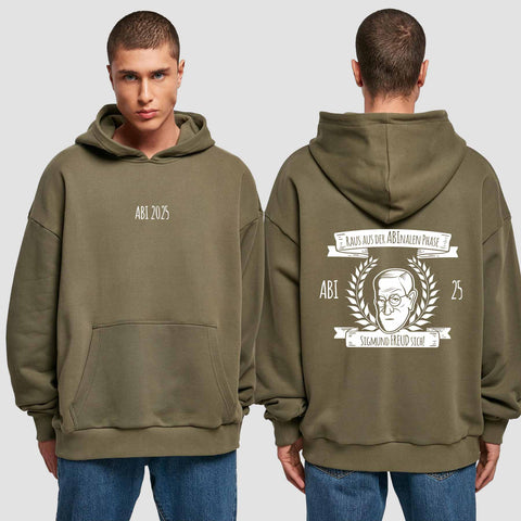 1007 "ABInale Phase" Abi Premium Oversize Hoodie beidseitig bedruckt