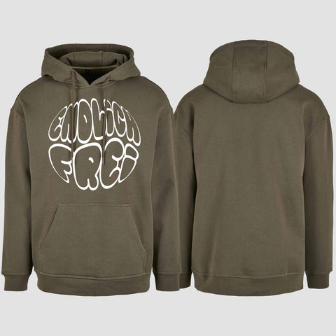 1034 "Endlich frei" Abschluss/Abi Oversize Hoodie einseitig bedruckt