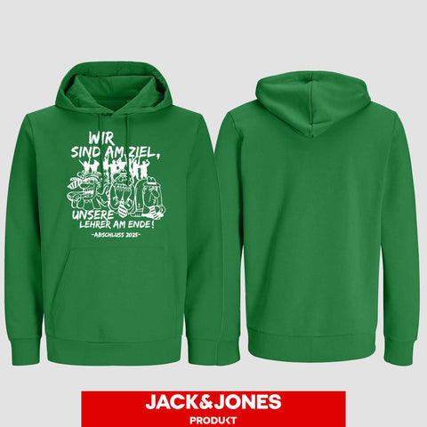 1044 "Lehrer am Ende" Abschluss Hoodie by Jack&Jones einseitig bedruckt