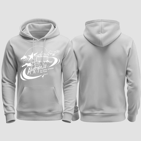 1046 "Abikropolis" Abi regular College Hoodie einseitig bedruckt