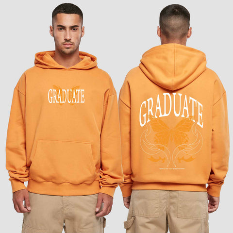 1052 "Graduate" Abi / Abschluss Premium Oversize Hoodie beidseitig bedruckt