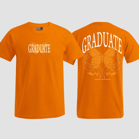1052 "Graduate" Abi / Abschluss T-Shirt beidseitig bedruckt