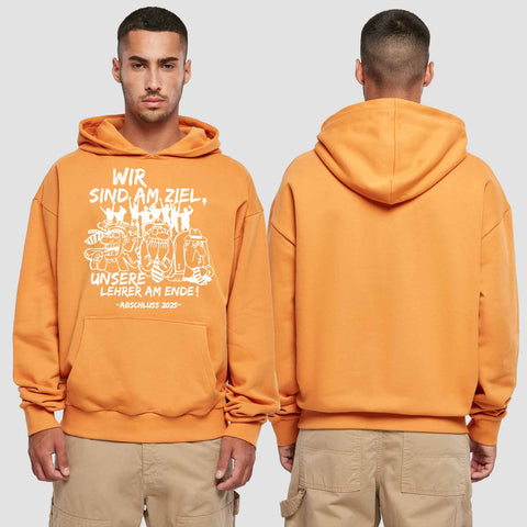 1044 "Lehrer am Ende" Abschluss Premium Oversize Hoodie einseitig bedruckt