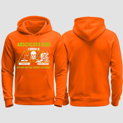 1032 "Chemie" Abschluss regular College Hoodie einseitig bedruckt