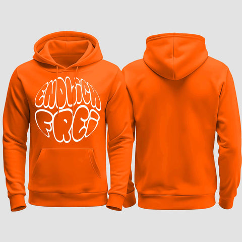1034 "Endlich frei" Abi/Abschluss regular College Hoodie einseitig bedruckt