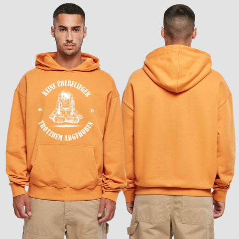 1043 "keine Überflieger" Abschluss Premium Oversize Hoodie einseitig bedruckt