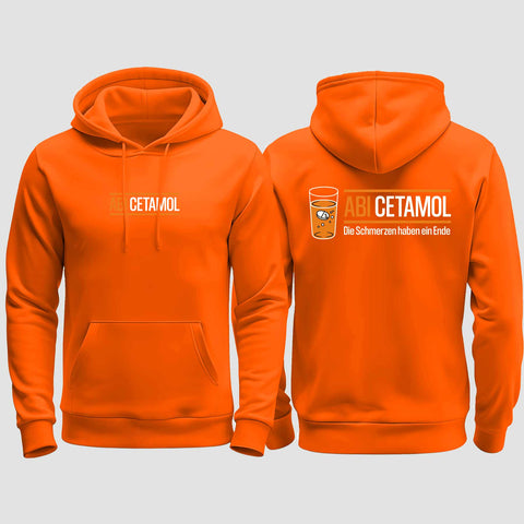 1002 "Abicetamol" Abi regular College Hoodie beidseitig bedruckt