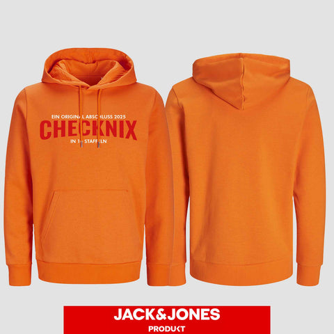 1029 "CHECKNIX" Abschluss Hoodie by Jack&Jones einseitig bedruckt