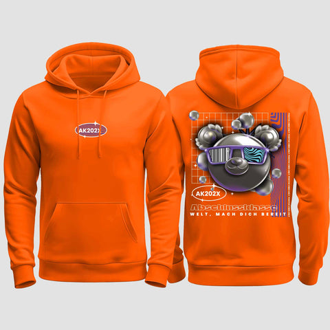 1055 "Welt, mach dich bereit" Abschluss regular College Hoodie beidseitig bedruckt