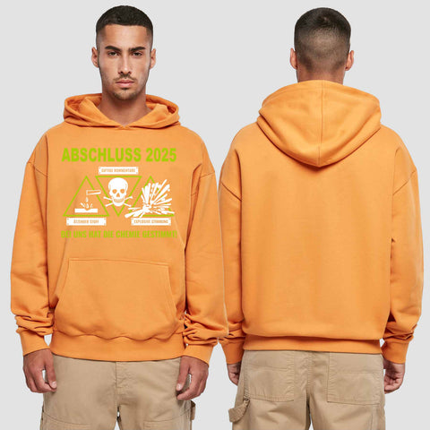 1032 "die Chemie" Abschluss Premium Oversize Hoodie einseitig bedruckt
