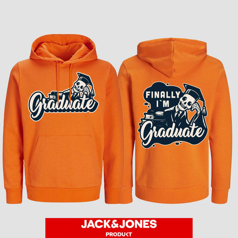 1059 "Graduate" ABI / Abschluss Hoodie by Jack&Jones beidseitig bedruckt