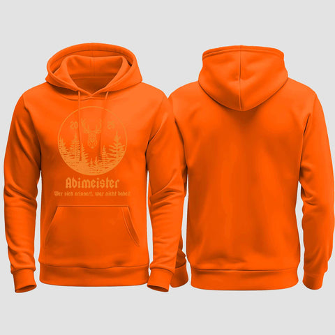 1004 "Abimeister" Abi regular College Hoodie einseitig bedruckt