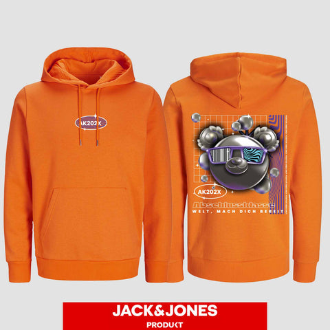 1055 "Welt, mach dich bereit" Abschluss Hoodie by Jack&Jones beidseitig bedruckt