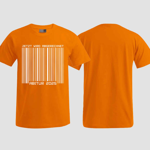 1025 "Barcode" ABI T-Shirt einseitig bedruckt