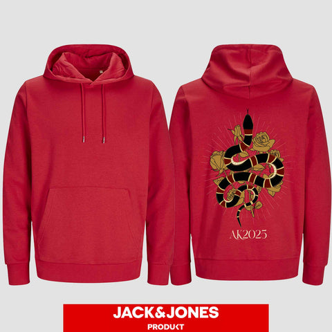 1042 "Snake Streetwear" Abschluss Hoodie by Jack&Jones einseitig bedruckt