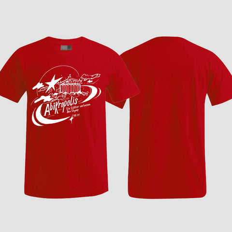 1046 "AbiKropolis" ABI T-Shirt einseitig bedruckt