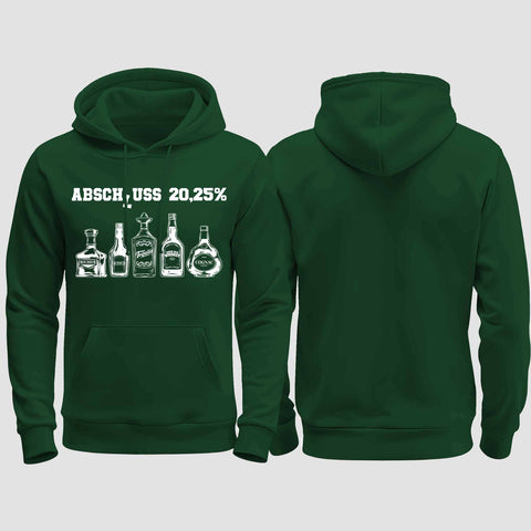 1039 "Abschluss 20,25%" Abschluss regular College Hoodie einseitig bedruckt