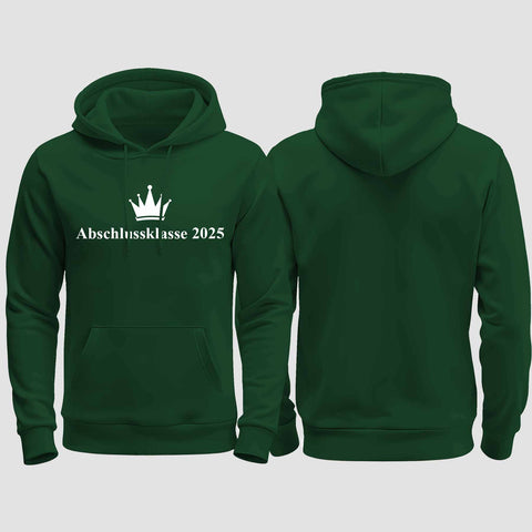 1047 "Abschluss Krone" Abschluss regular College Hoodie einseitig bedruckt