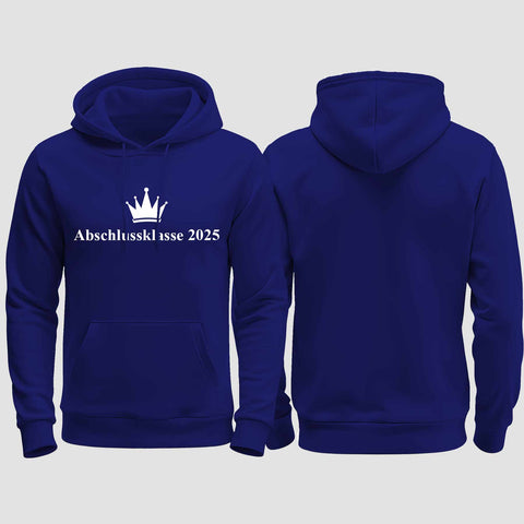 1047 "Abschluss Krone" Abschluss regular College Hoodie einseitig bedruckt