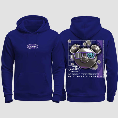 1055 "Welt, mach dich bereit" Abschluss regular College Hoodie beidseitig bedruckt