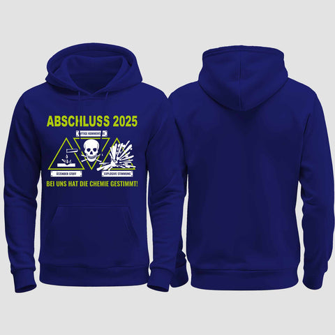 1032 "Chemie" Abschluss regular College Hoodie einseitig bedruckt