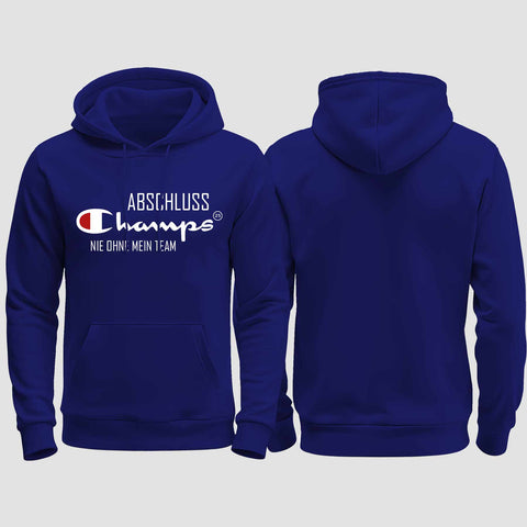 1028 "Abschluss Champs" Abschluss regular College Hoodie einseitig bedruckt