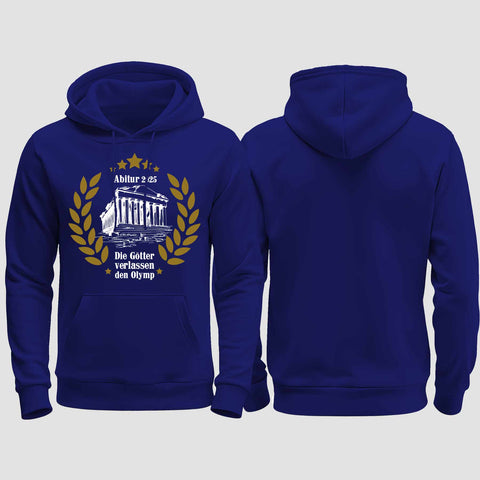 1040 "der Olymp" Abi regular College Hoodie einseitig bedruckt