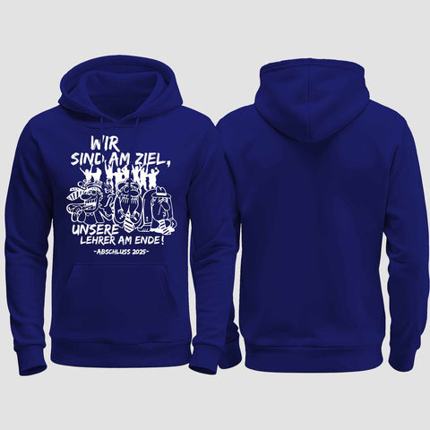 1044 "Lehrer am Ende" Abschluss regular College Hoodie einseitig bedruckt