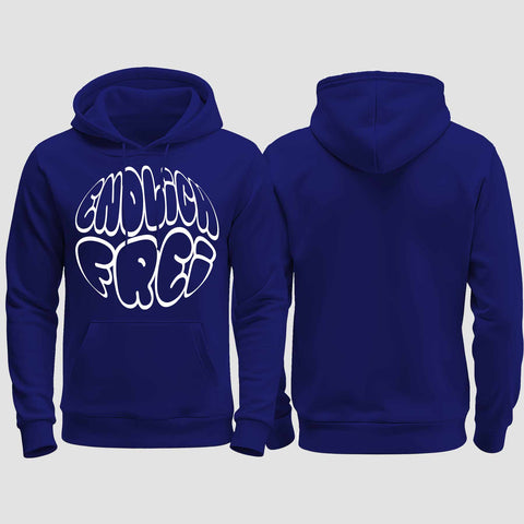 1034 "Endlich frei" Abi/Abschluss regular College Hoodie einseitig bedruckt