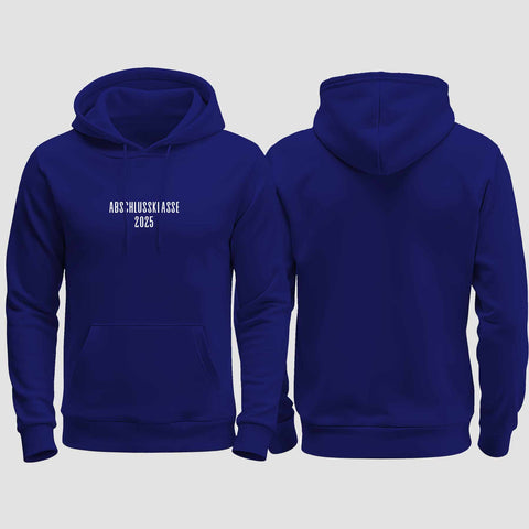 1024 "Abschlussklasse 2025" Abschluss regular College Hoodie einseitig bedruckt