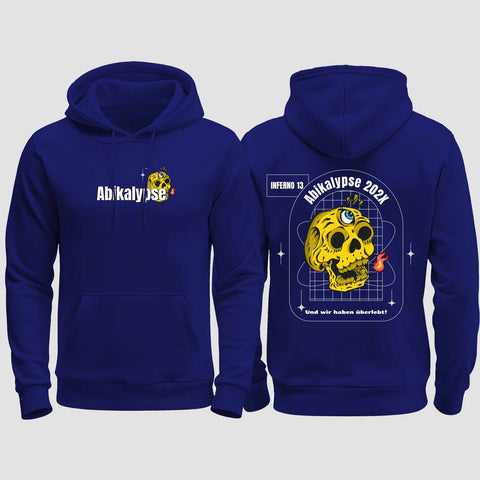 1056 "Abikalypse" Abi regular College Hoodie beidseitig bedruckt