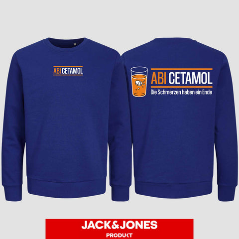 1002 "Abicetamol" Abi Sweatshirt by Jack&Jones beidseitig bedruckt