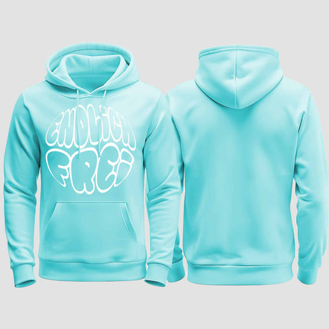 1034 "Endlich frei" Abi/Abschluss regular College Hoodie einseitig bedruckt
