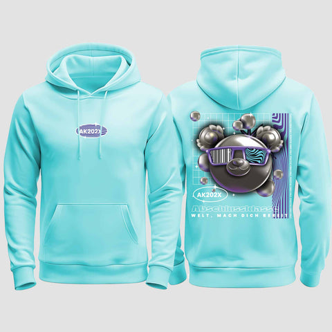 1055 "Welt, mach dich bereit" Abschluss regular College Hoodie beidseitig bedruckt