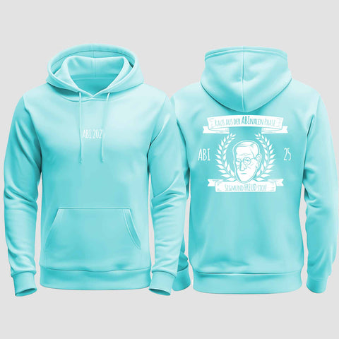 1007 "Abinale Phase" Abi regular College Hoodie beidseitig bedruckt
