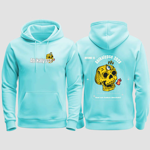 1056 "Abikalypse" Abi regular College Hoodie beidseitig bedruckt