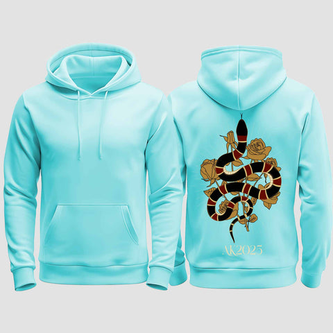1042 "Snake" Abschluss regular College Hoodie einseitig bedruckt