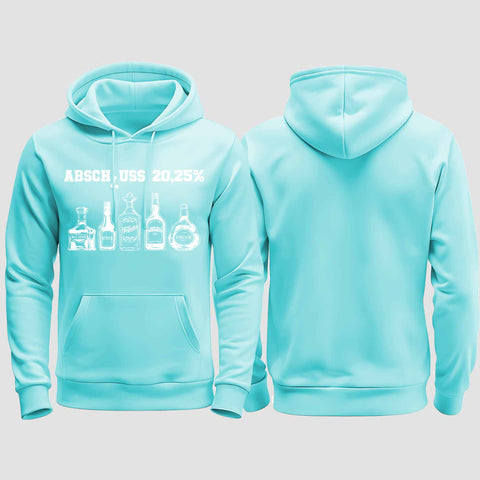 1039 "Abschluss 20,25%" Abschluss regular College Hoodie einseitig bedruckt