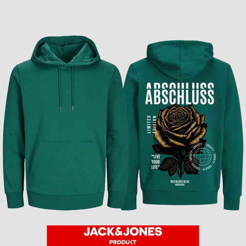 1041 "Abschluss Rose Streetwear" Abschluss Hoodie by Jack&Jones einseitig bedruckt