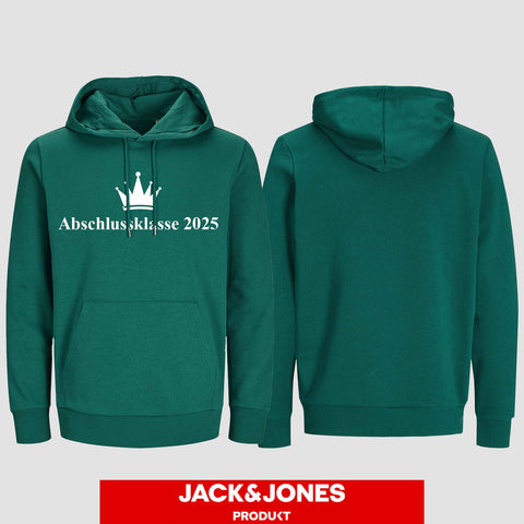 1047 "Abschluss Krone" Abschluss Hoodie by Jack&Jones einseitig bedruckt