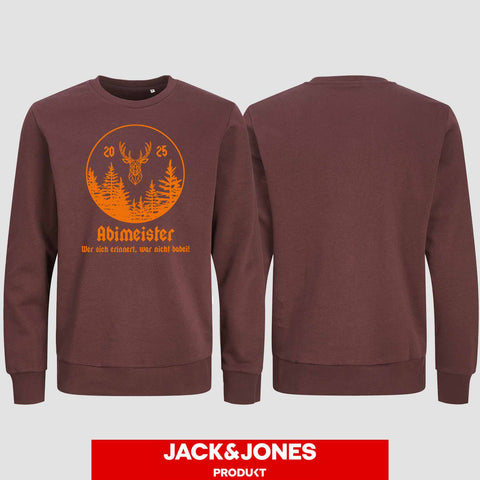 1004 "Abimeister" Abi Sweatshirt by Jack&Jones einseitig bedruckt
