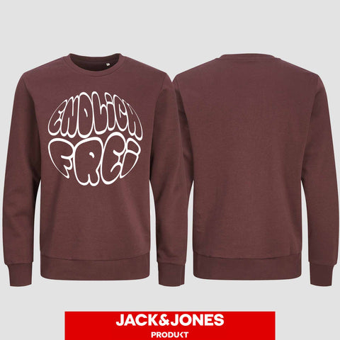 1034 "Endlich Frei" Abi/Abschluss Sweatshirt by Jack&Jones einseitig bedruckt