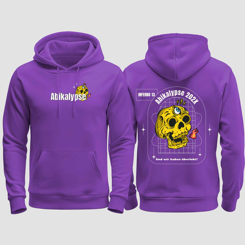 1056 "Abikalypse" Abi regular College Hoodie beidseitig bedruckt