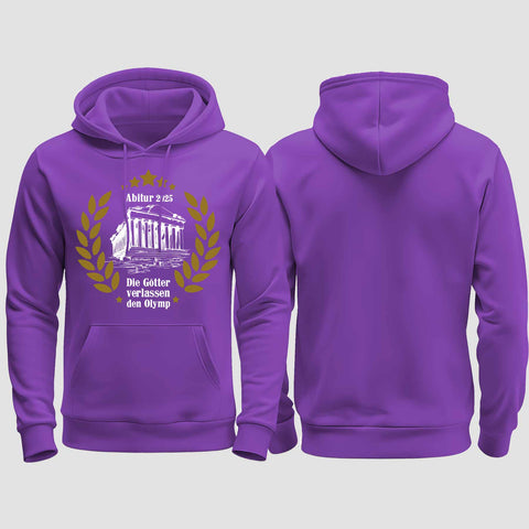 1040 "der Olymp" Abi regular College Hoodie einseitig bedruckt